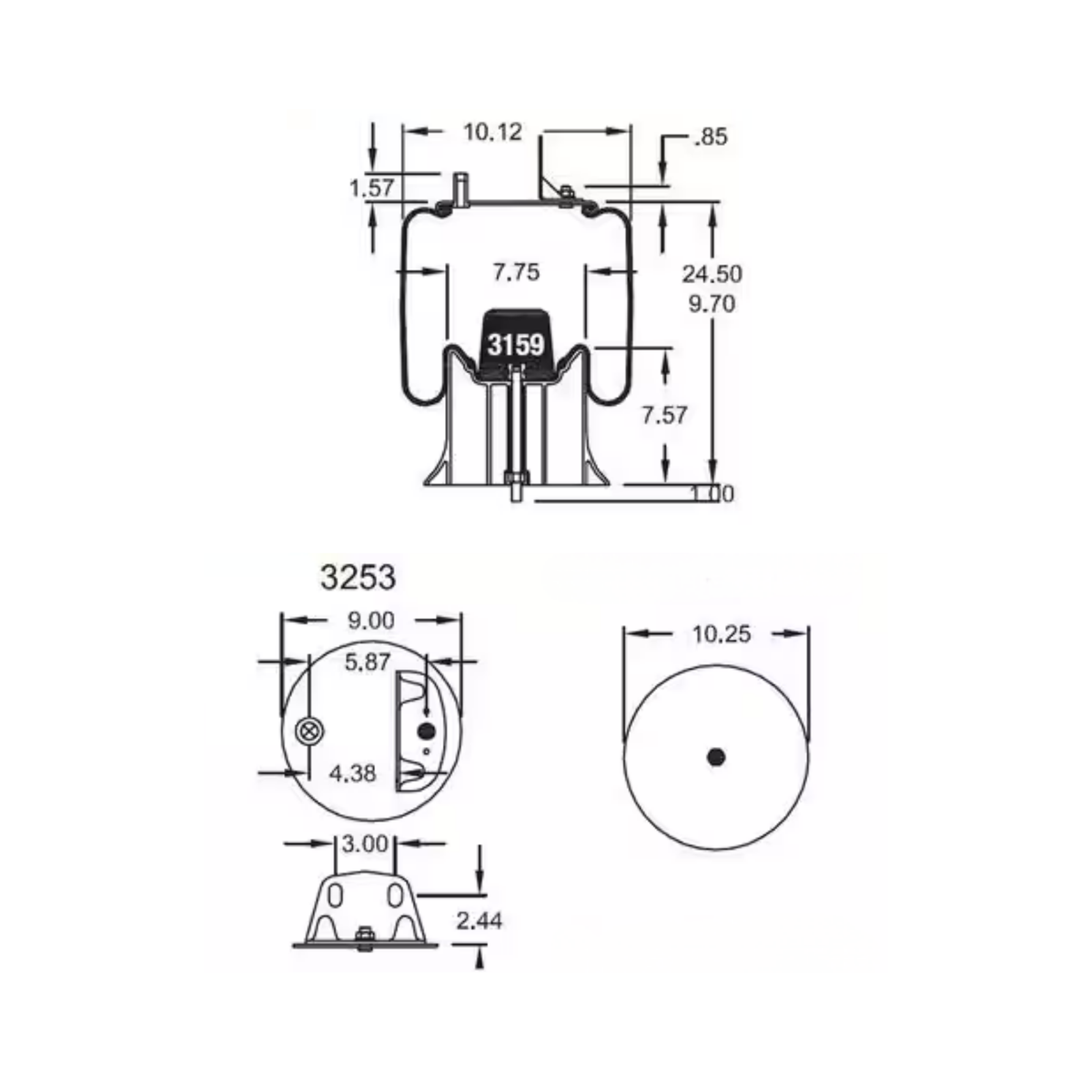 Air Spring, reference W01-358-9471