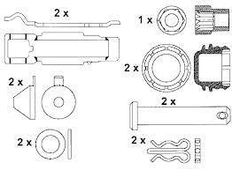 ADB22X Complete Brake Pad Set, reference K070796 / D1369