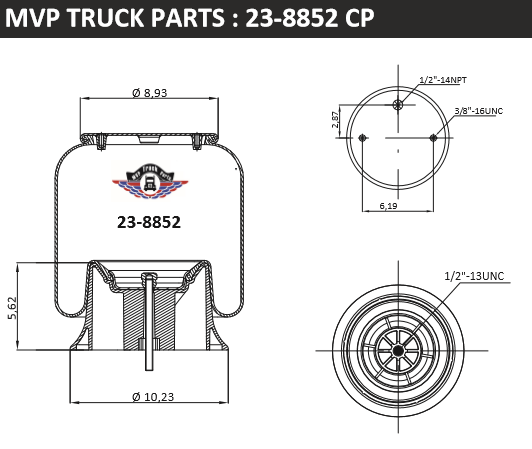 Air Spring, reference W01-358-8852