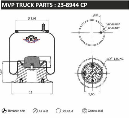 Air Spring, reference W01-358-8944