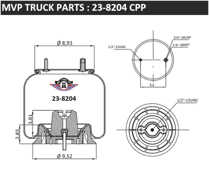 Air Spring, reference W01-358-8204