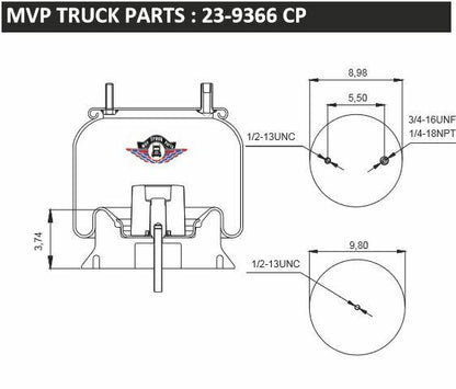 Air Spring, reference W01-358-9366