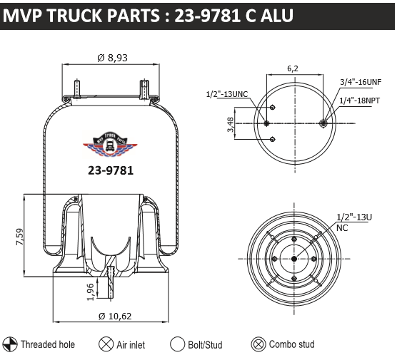 Air Spring, reference W01-358-9781