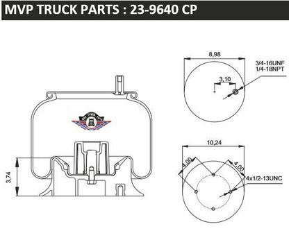 Air Spring, reference W01-358-9640