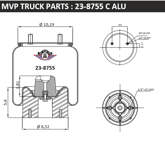 Air Spring, reference W01-358-8755