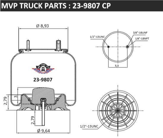 Air Spring, reference W01-358-9807