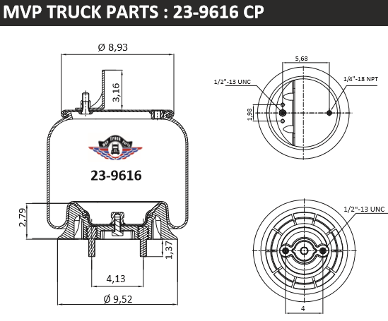 Air Spring, reference W01-358-9616