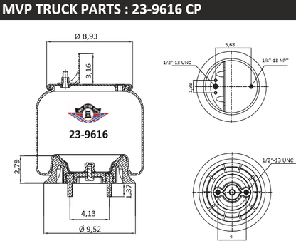 Air Spring, reference W01-358-9616