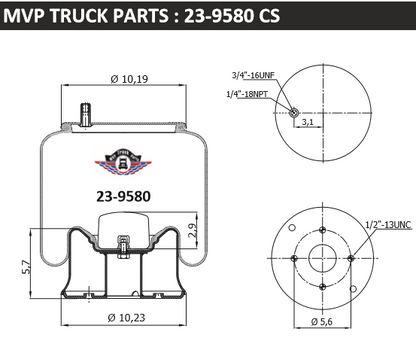 Air Spring, reference W01-358-9580