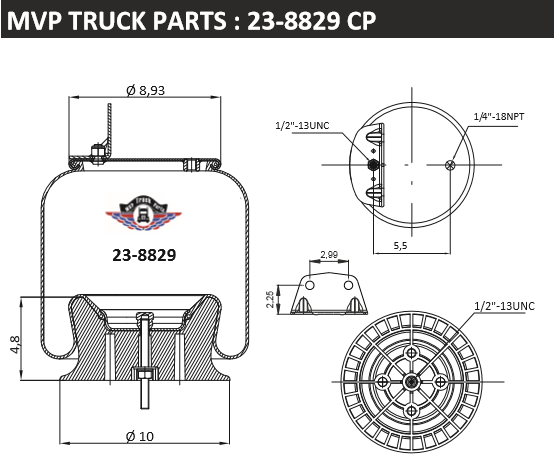 Air Spring, reference W01-358-8829