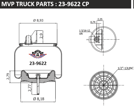 Air Spring, reference W01-358-9622