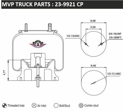 Air Spring, reference W01-358-9921