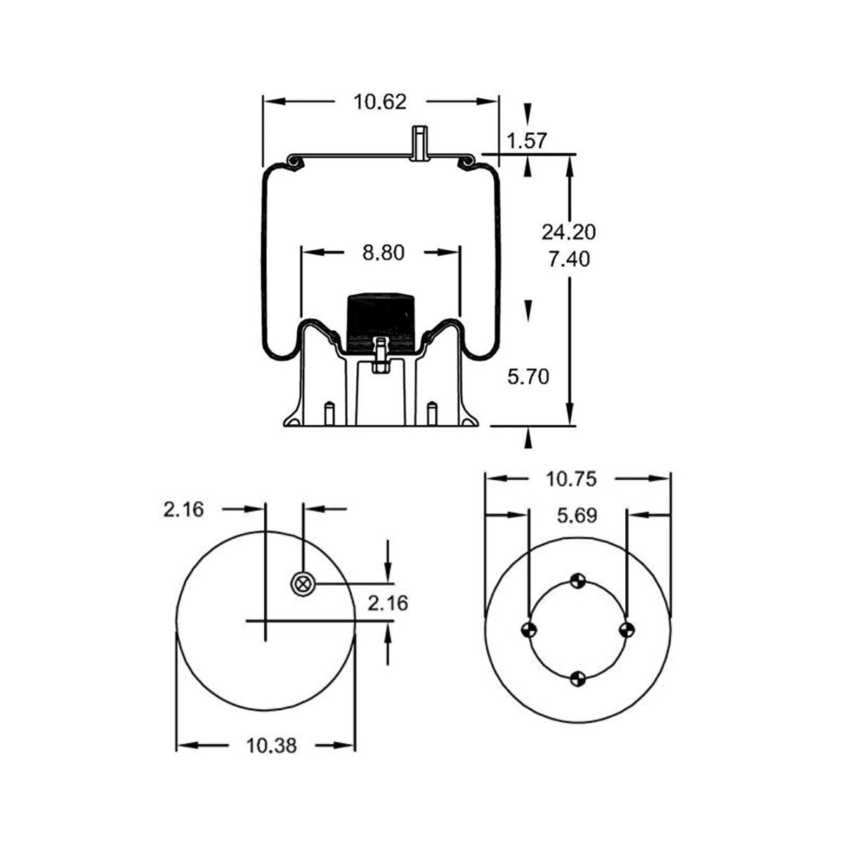 Air Spring, reference W01-358-9580