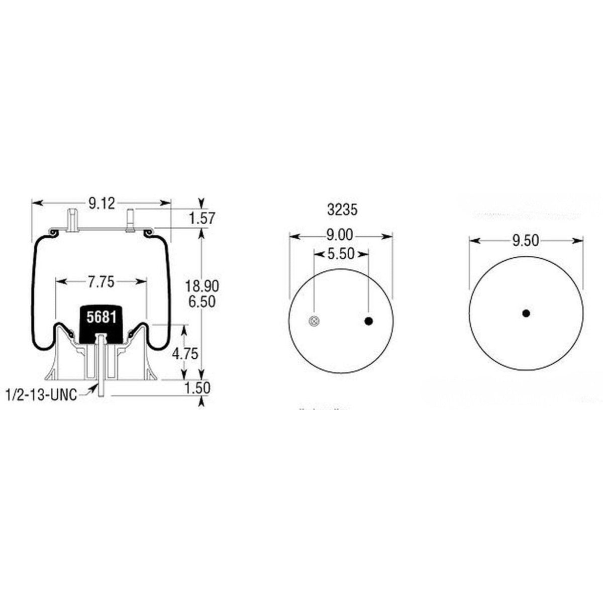 Air Spring, reference W01-358-9293