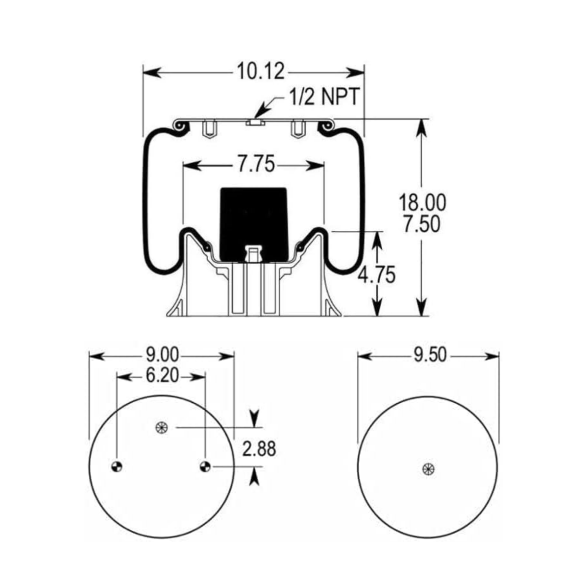 Air Spring, reference W01-358-8813
