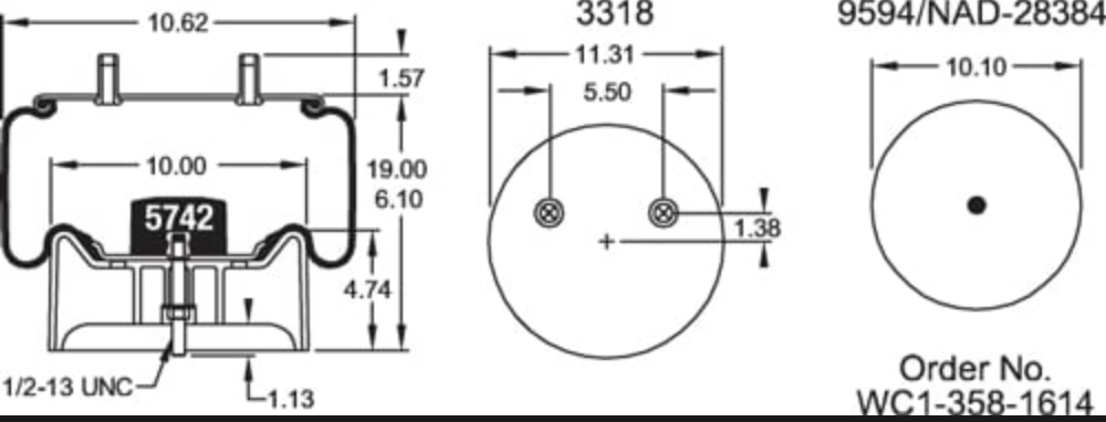 Air Spring, reference W01-358-8091