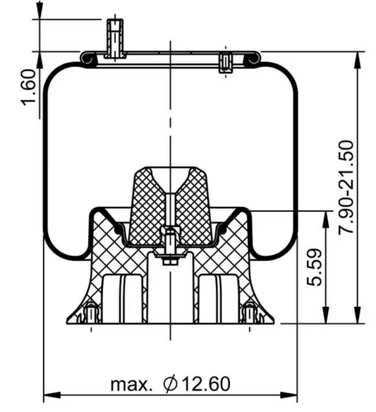 Air Spring, reference 1R12-436