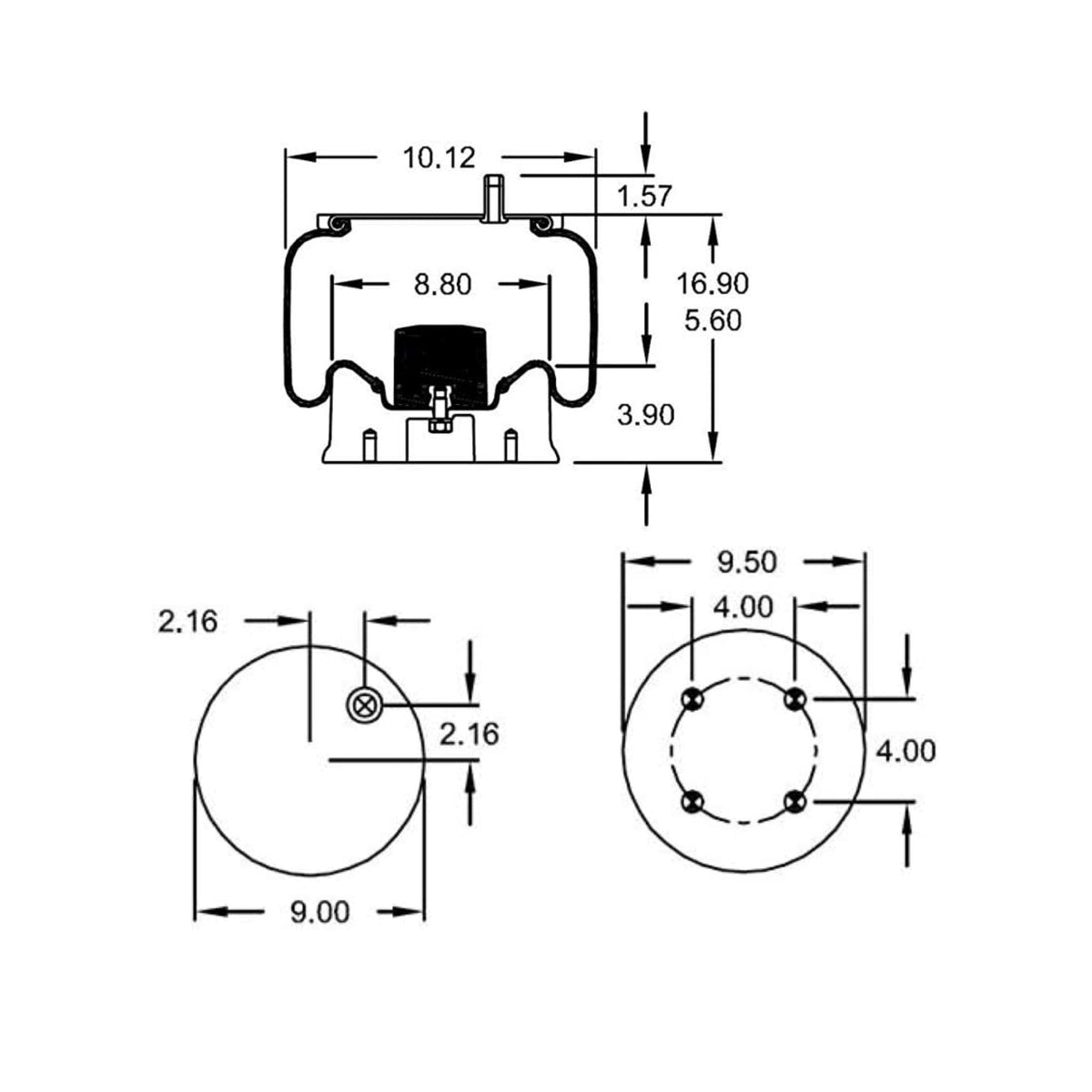 Air Spring, reference W01-358-9270