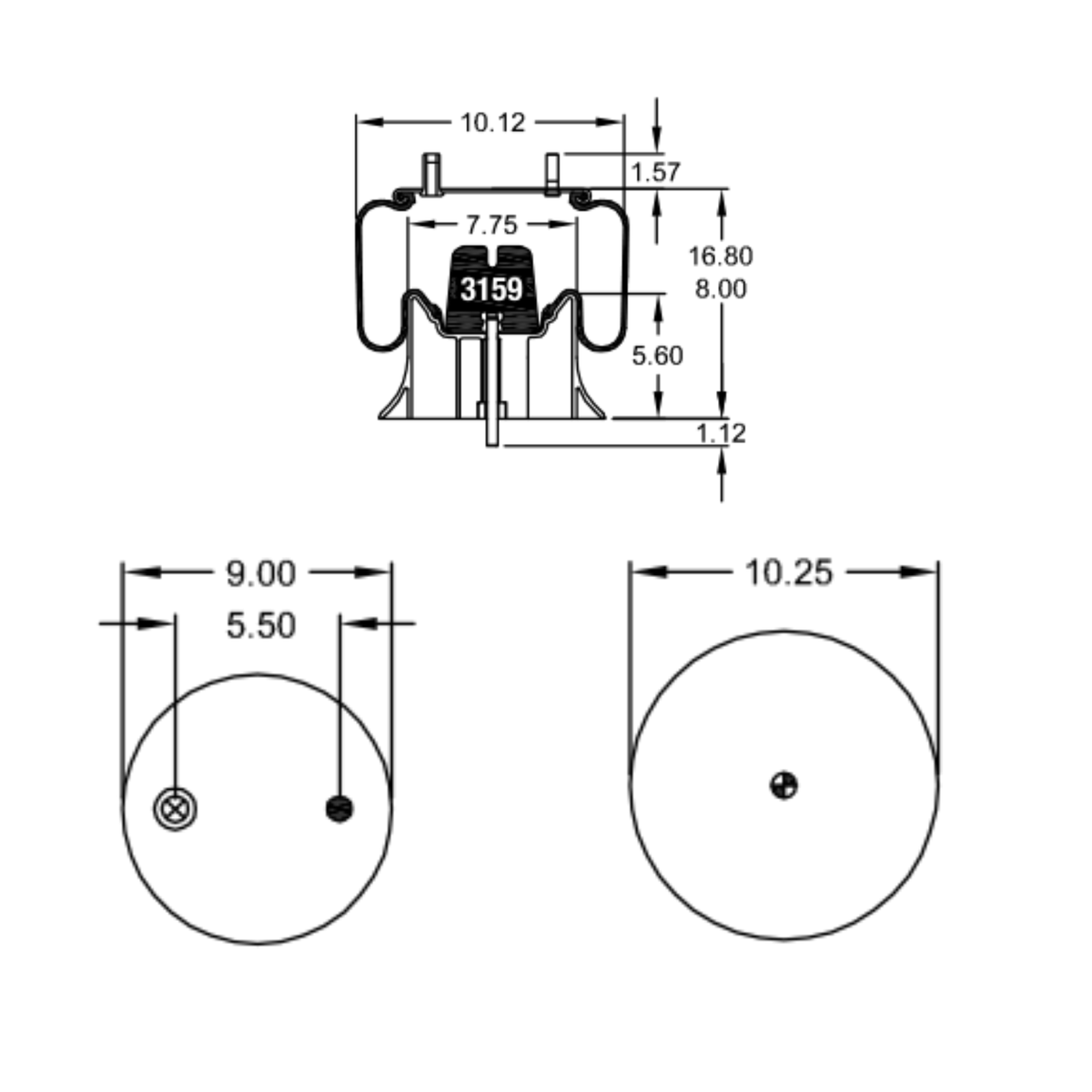 Air Spring, reference W01-358-9325