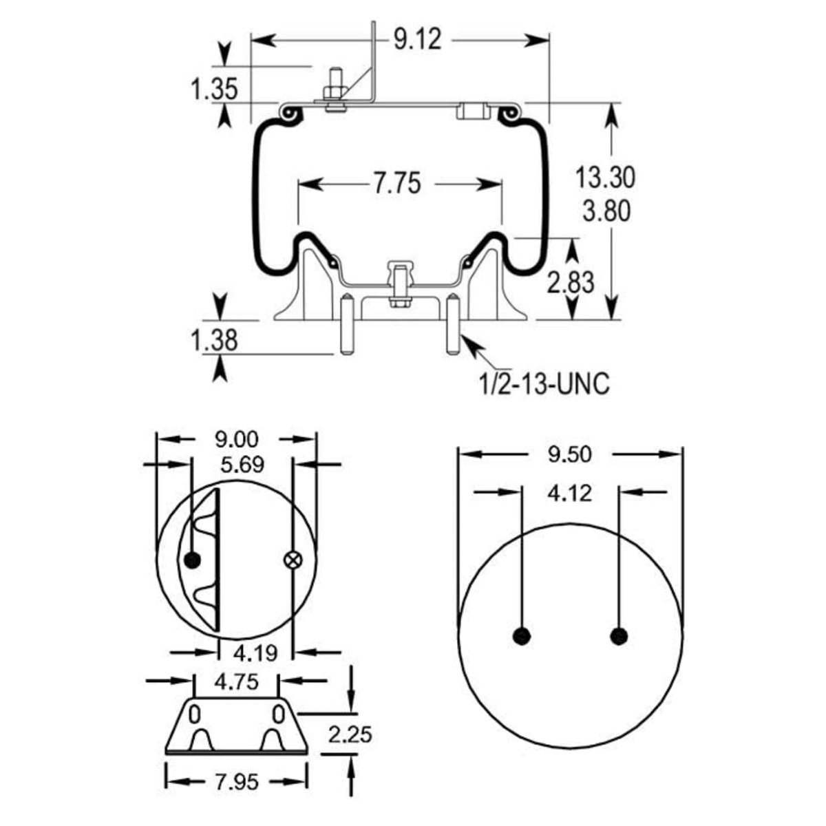 Air Spring, reference W01-358-9616