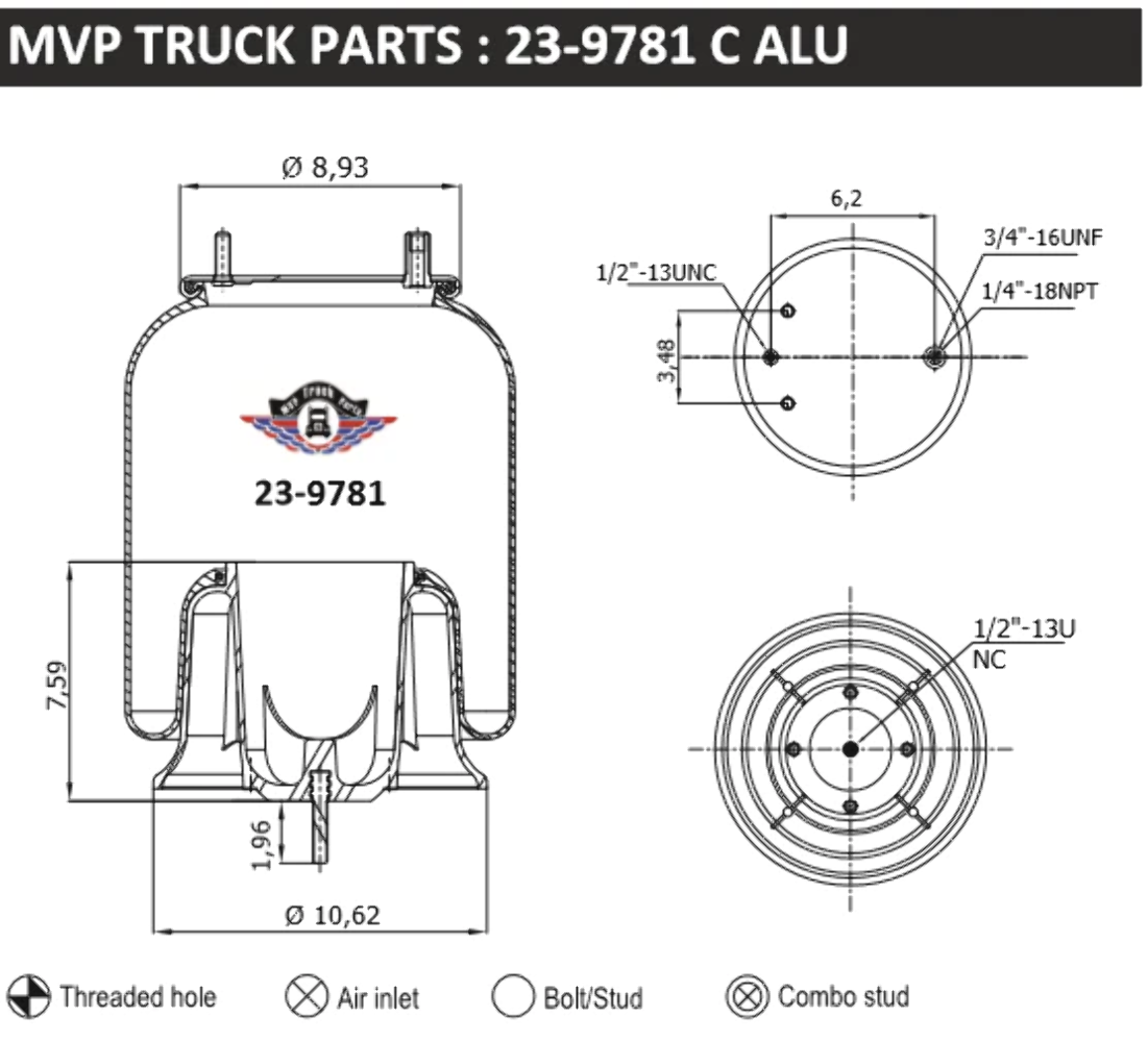 Air Spring, reference W01-358-9781