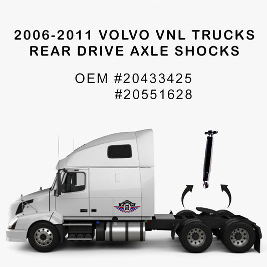 Shock absorber 85066 for Mack and Volvo VNL rear axle applications