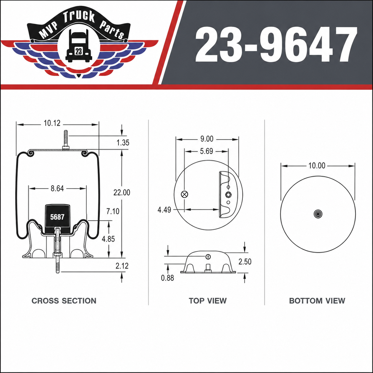 Air Spring, reference W01-358-9647