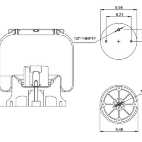 TPD 8813 – Replaces Firestone W01-358-8813, Kenworth C81-1003 Airglide 380, Peterbilt C81-6000 Flex Air, UPC767555111796, MPNW013588813